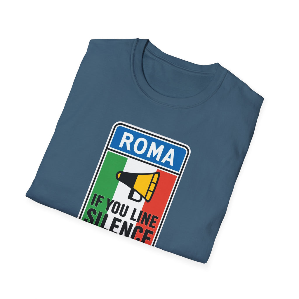 Roma Italian "Honk if you like silence" Unisex Softstyle T-Shirt