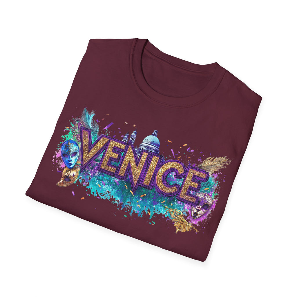 Venice Watercolor Splash T-Shirt | Venice Italy Travel Souvenir