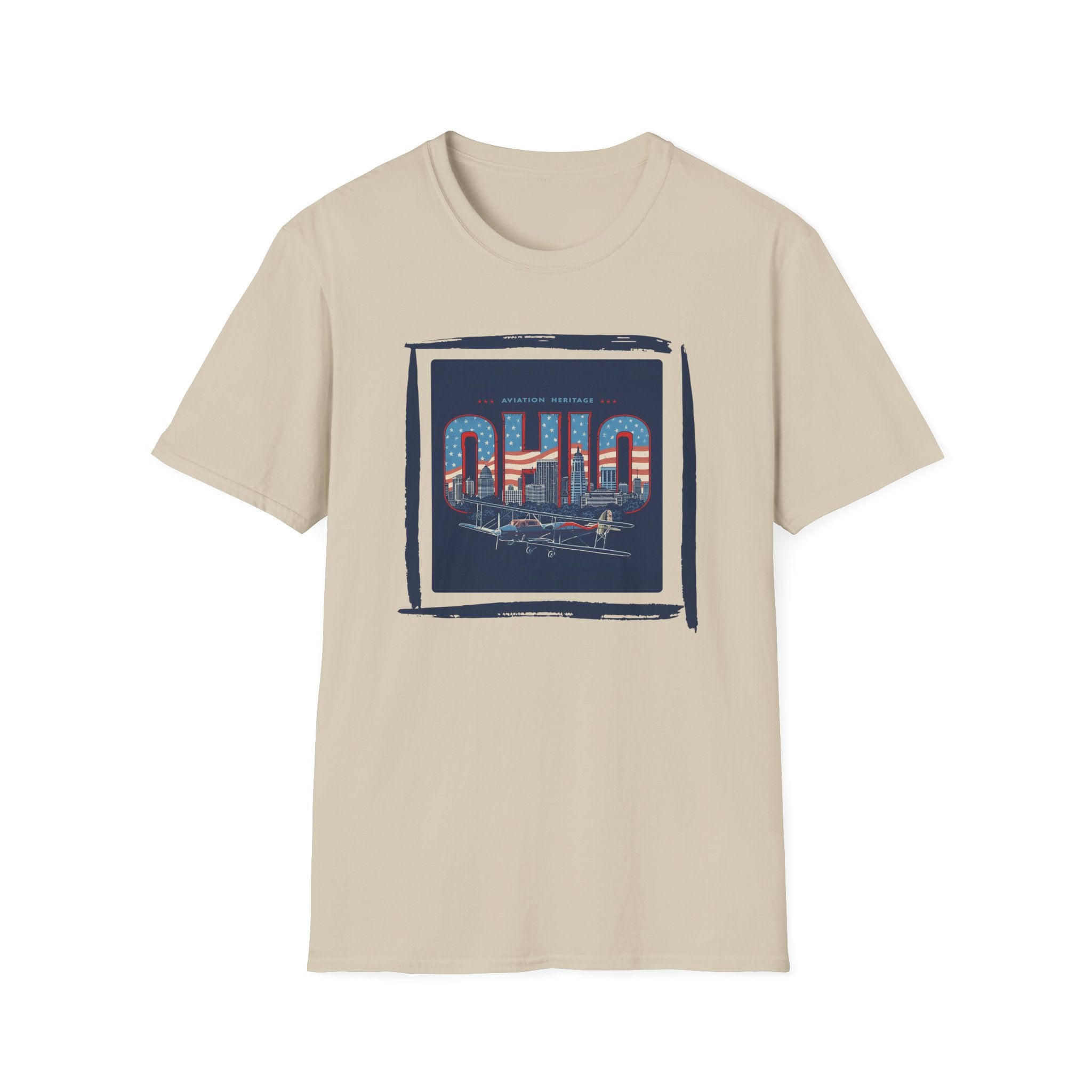 Ohio Skyline T-Shirt | Vintage Cleveland Bridge Retro State Design