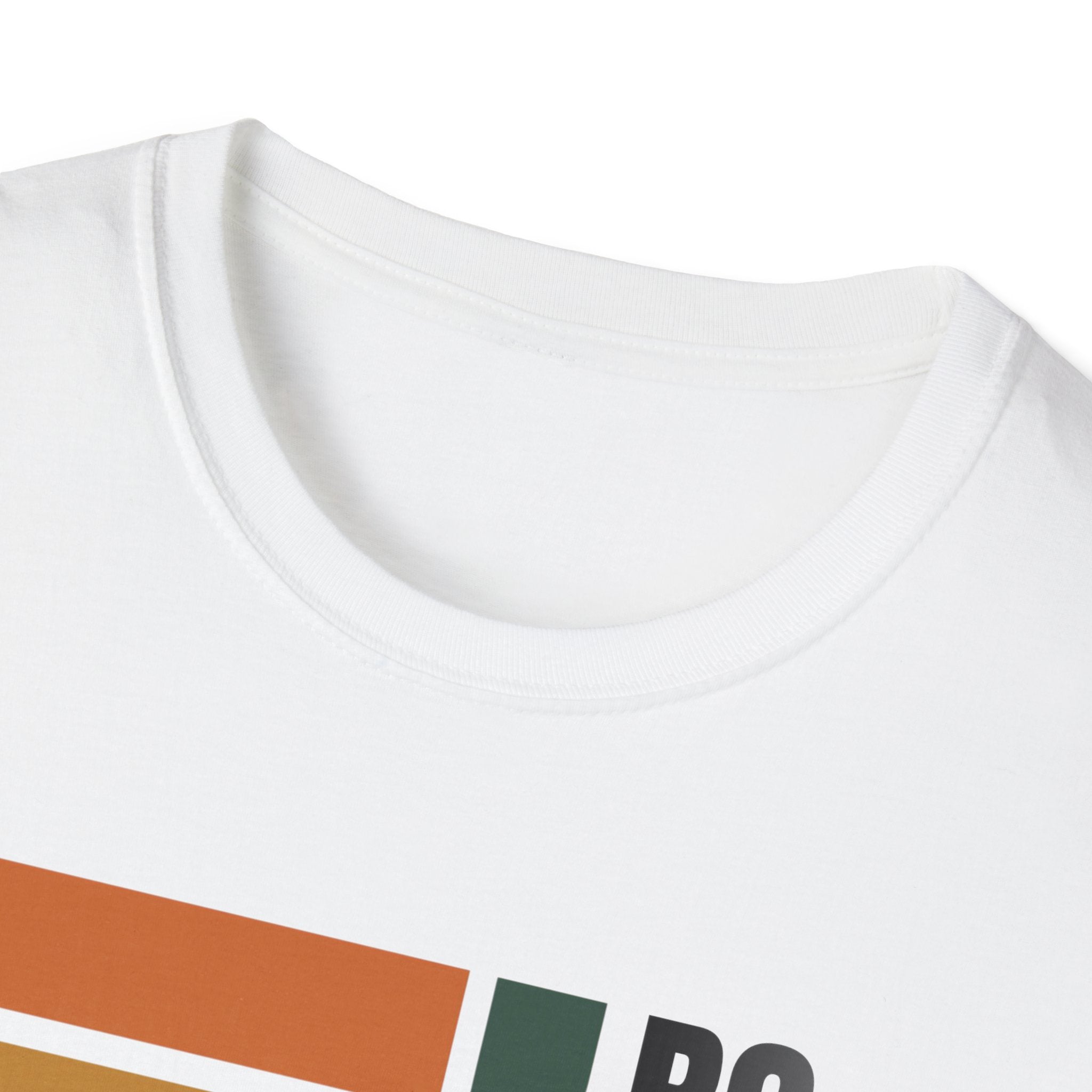 Rome Retro Stripes T-Shirt | Vintage Color Block Typography