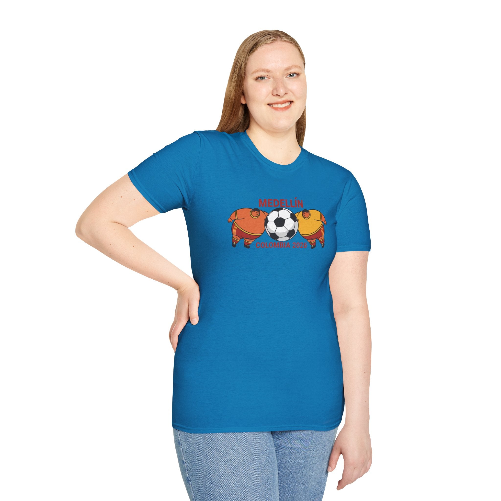 Medellín Colombia 2026 Soccer T-Shirt – Football Dolphins Graphic Tee