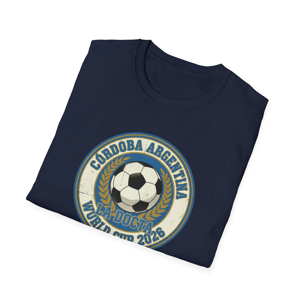 Argentina World Cup 2026 Soccer T-Shirt — Córdoba Retro Football Crest