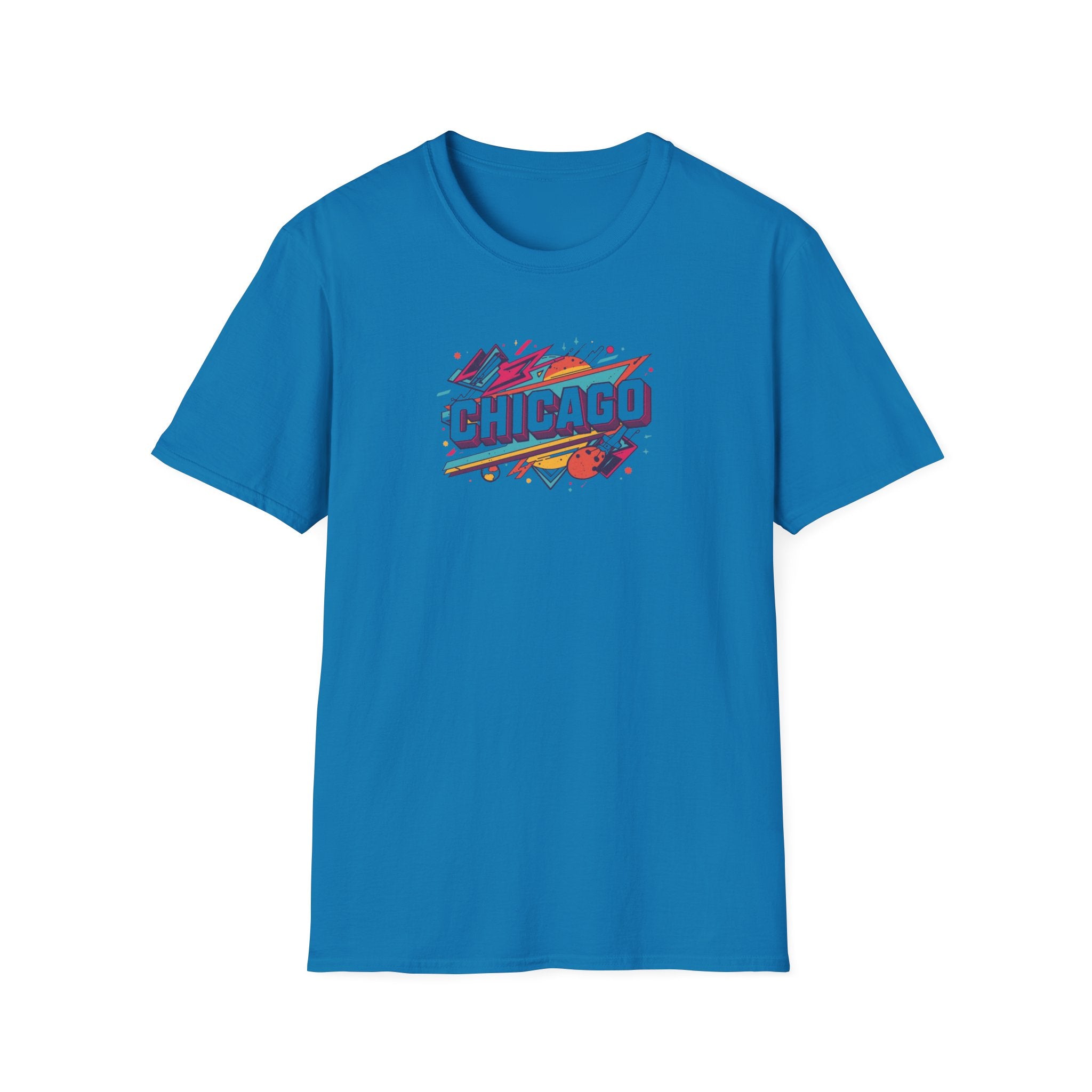 Chicago Retro Graphic T-Shirt | City Pride, Colorful Urban Badge
