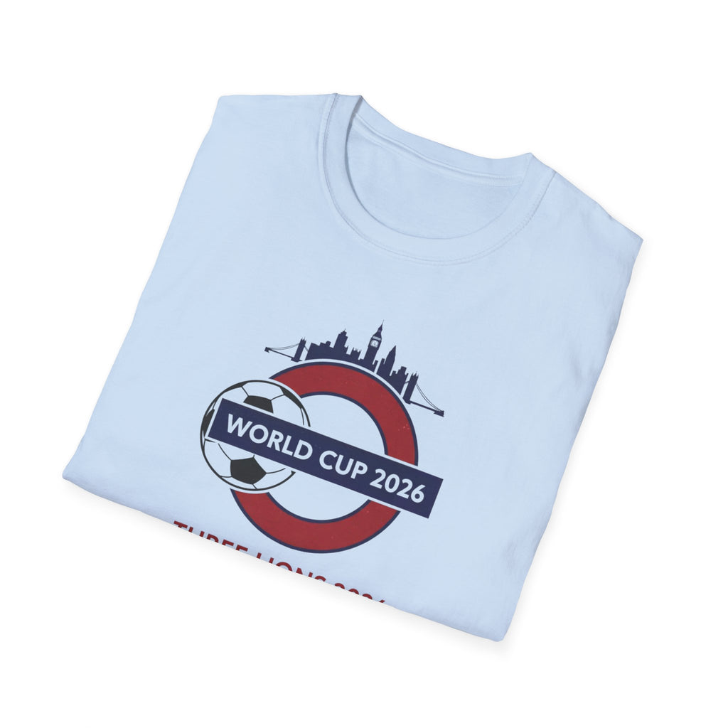 World Cup 2026 Three Lions T-Shirt — England Soccer Fan Tee