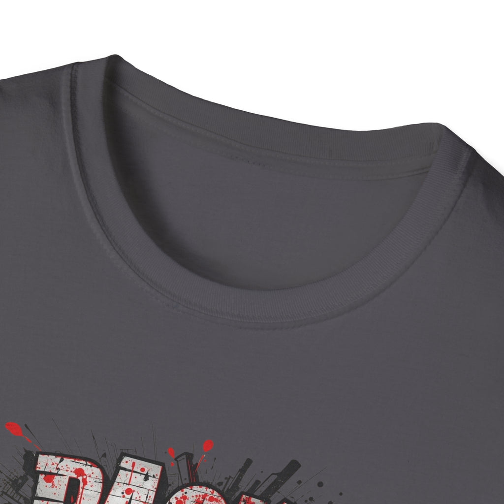 PACK MAS graphic T-Shirt | grunge splatter typography