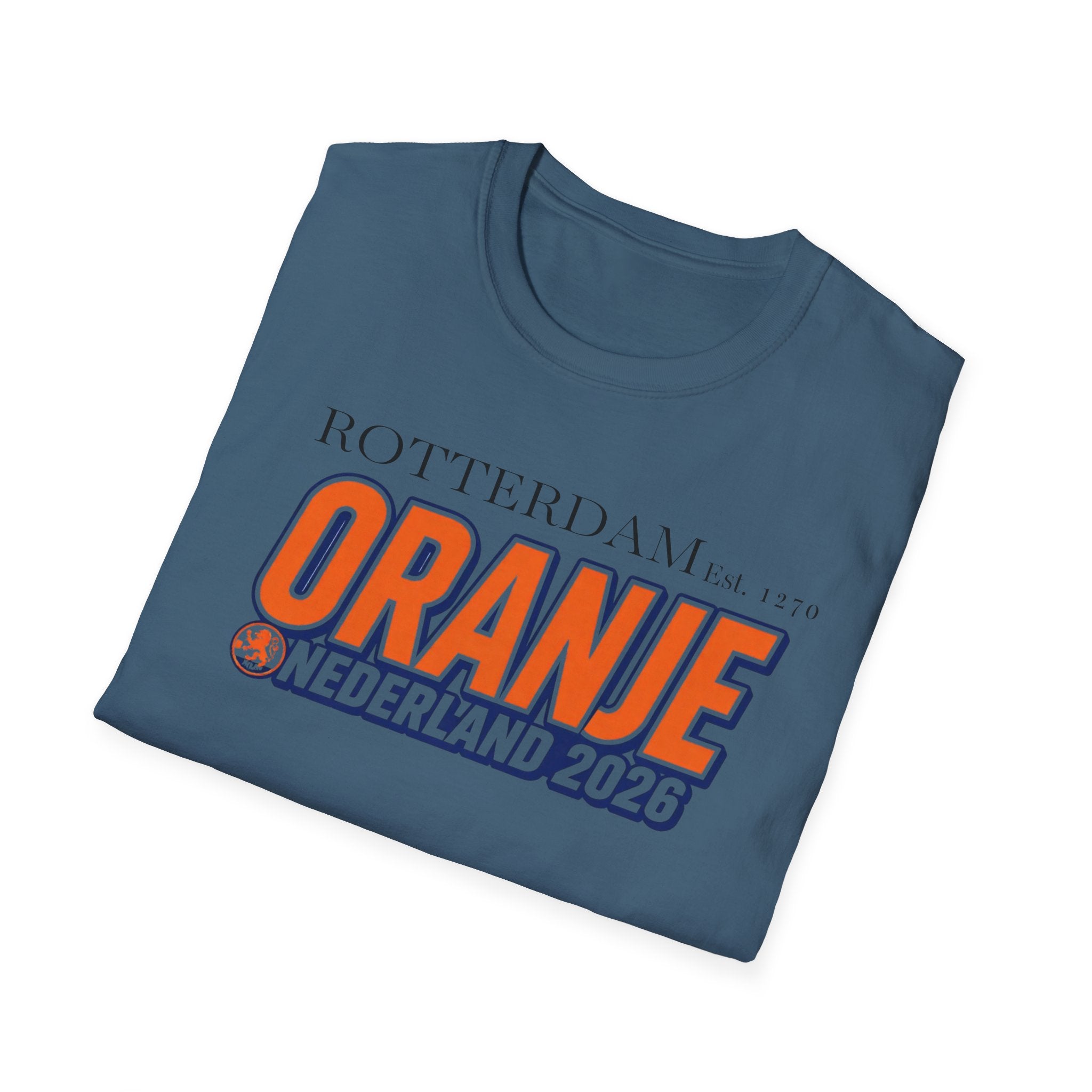 Oranje Nederland 2026 T-Shirt — Rotterdam Football Fan Tee