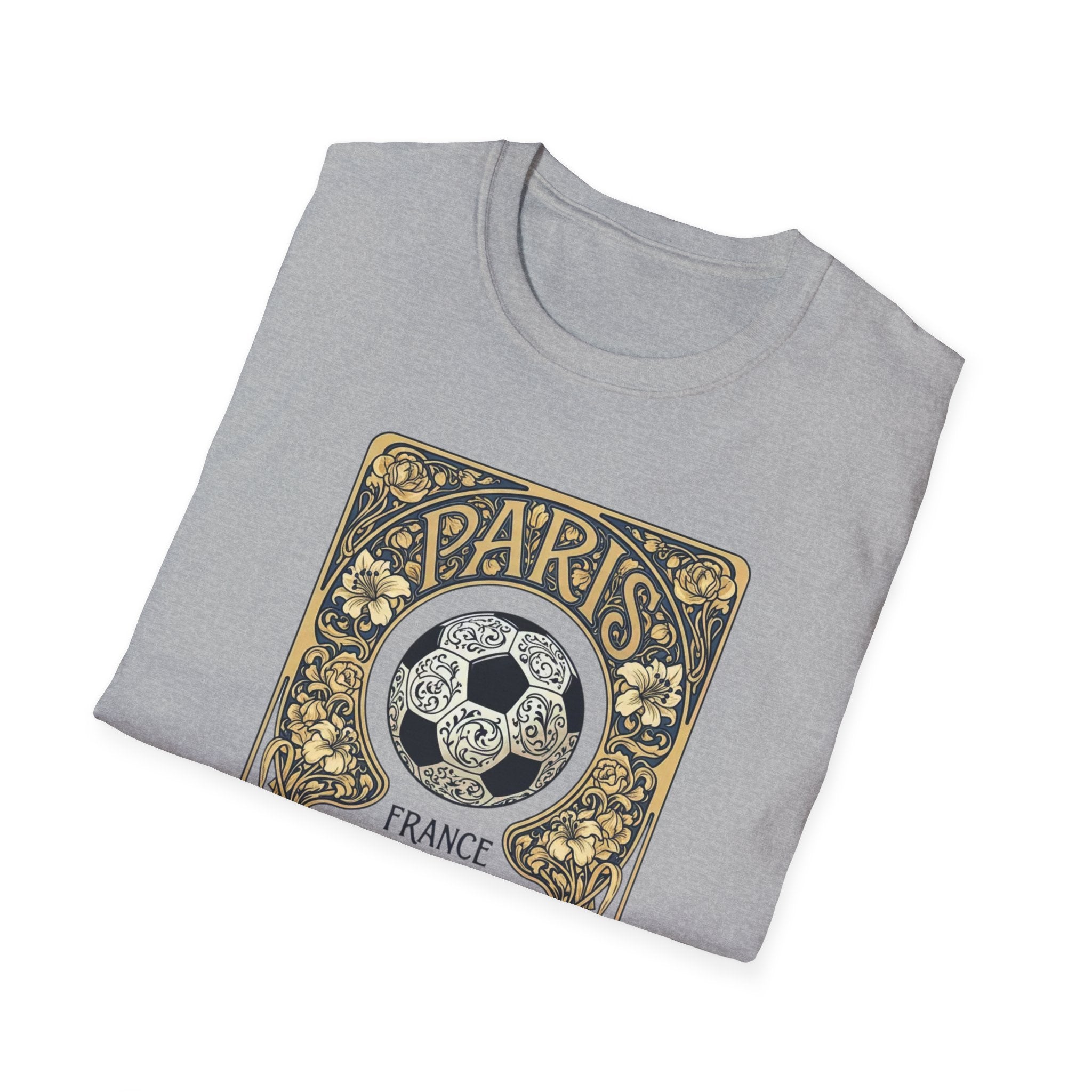 Paris 2026 World Cup Soccer T-Shirt — Retro Floral Football Design