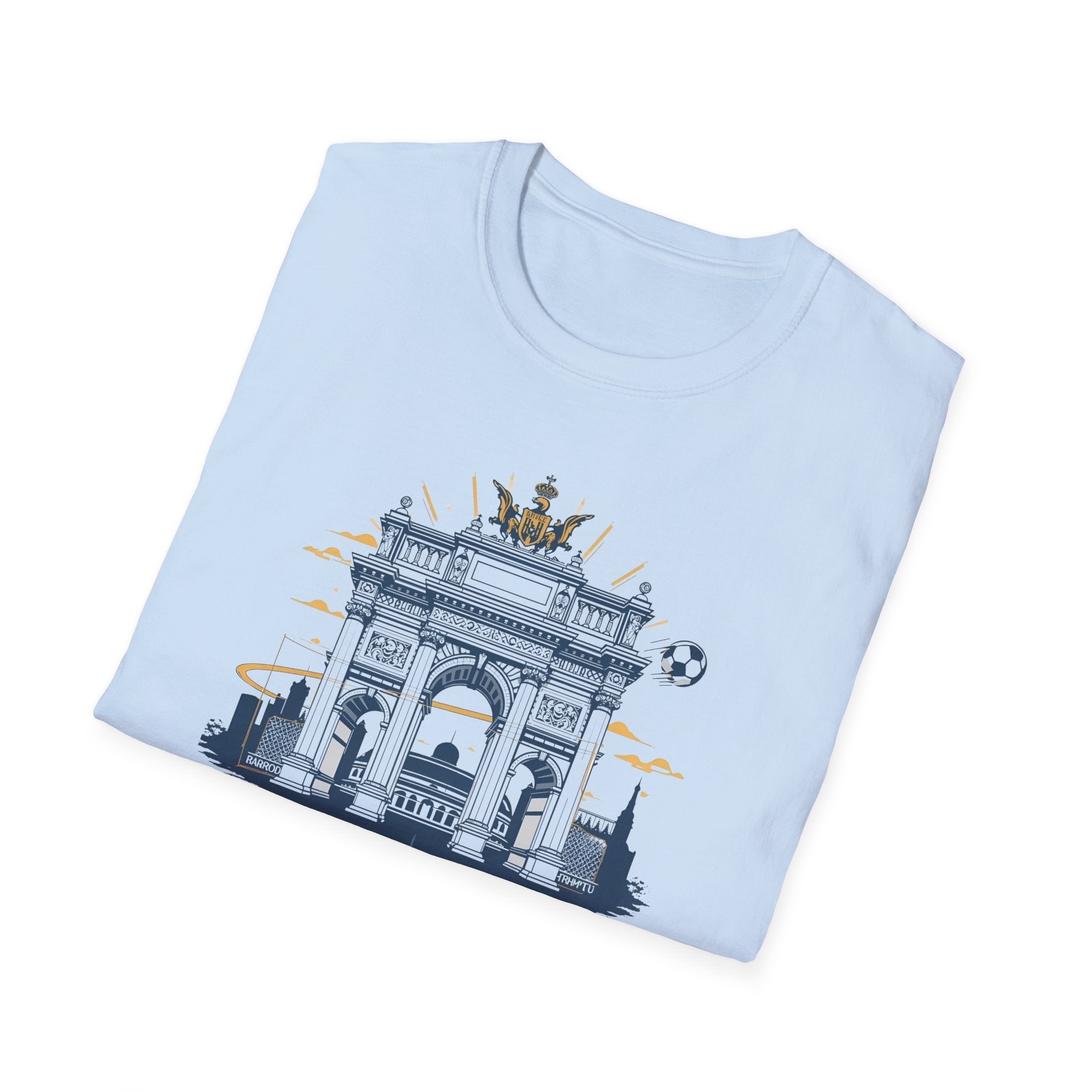 Madrid Arch Illustration T-Shirt | Puerta de Alcalá Landmark Tee