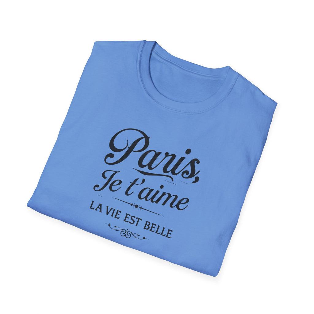 Paris Je t'aime T-Shirt | La Vie Est Belle Parisian Script