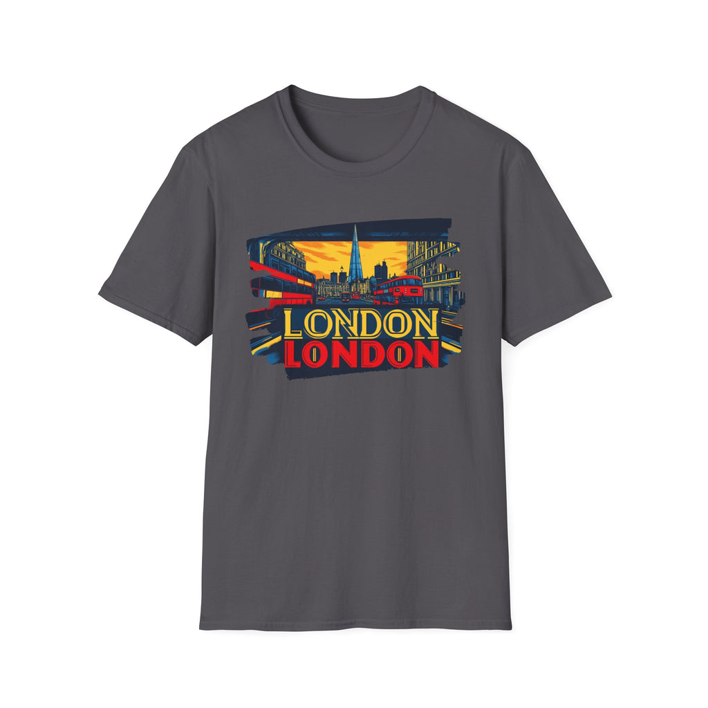 London Skyline Graphic T-Shirt | Retro Cityscape London Tee