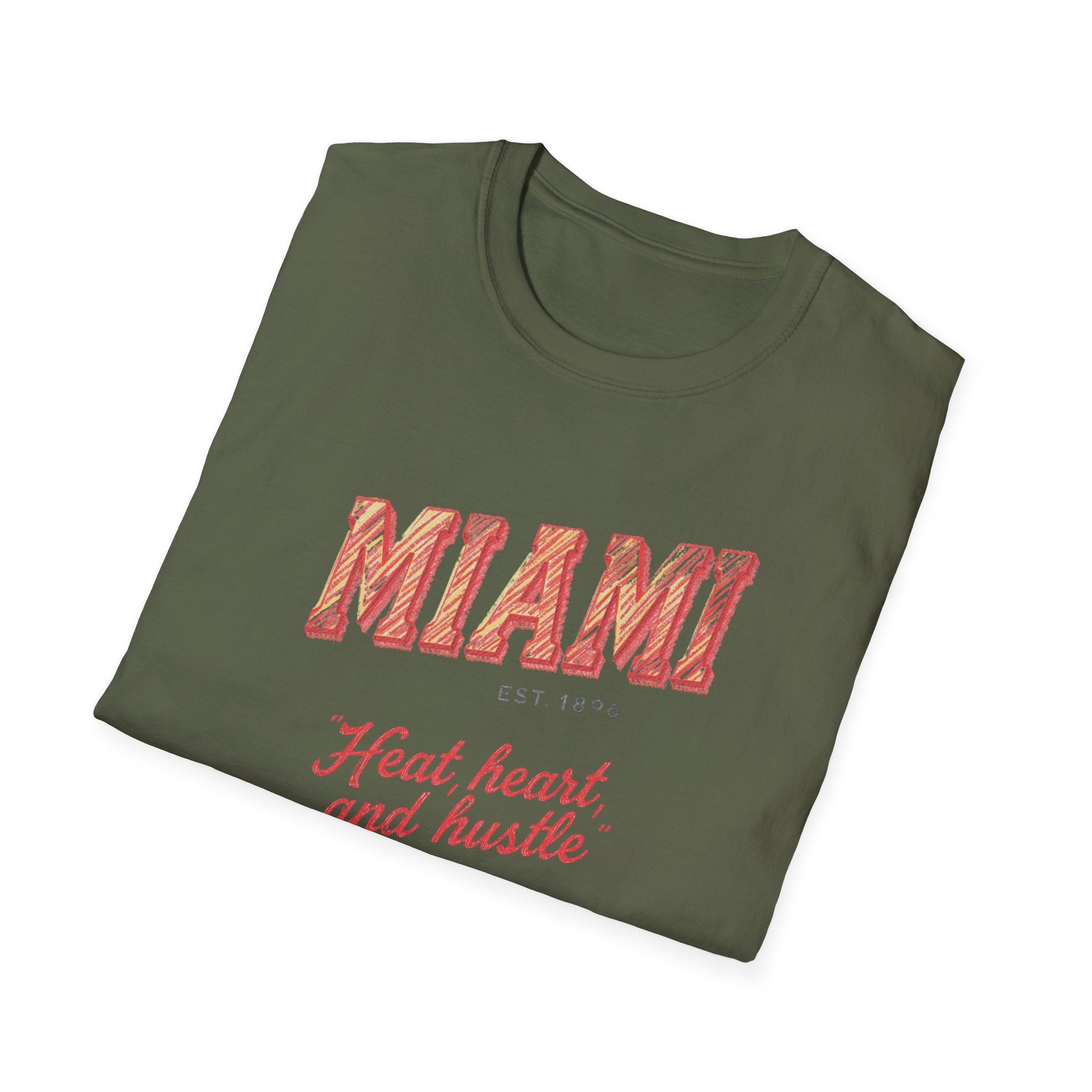 Miami - Heat, Heart and Hustle graphic t-shirt