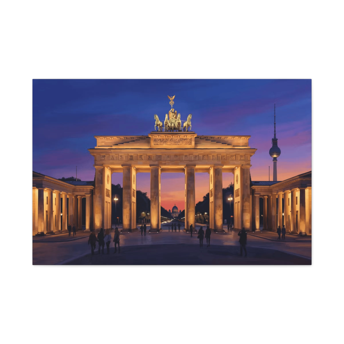 Brandenburg Gate Sunset Canvas Print