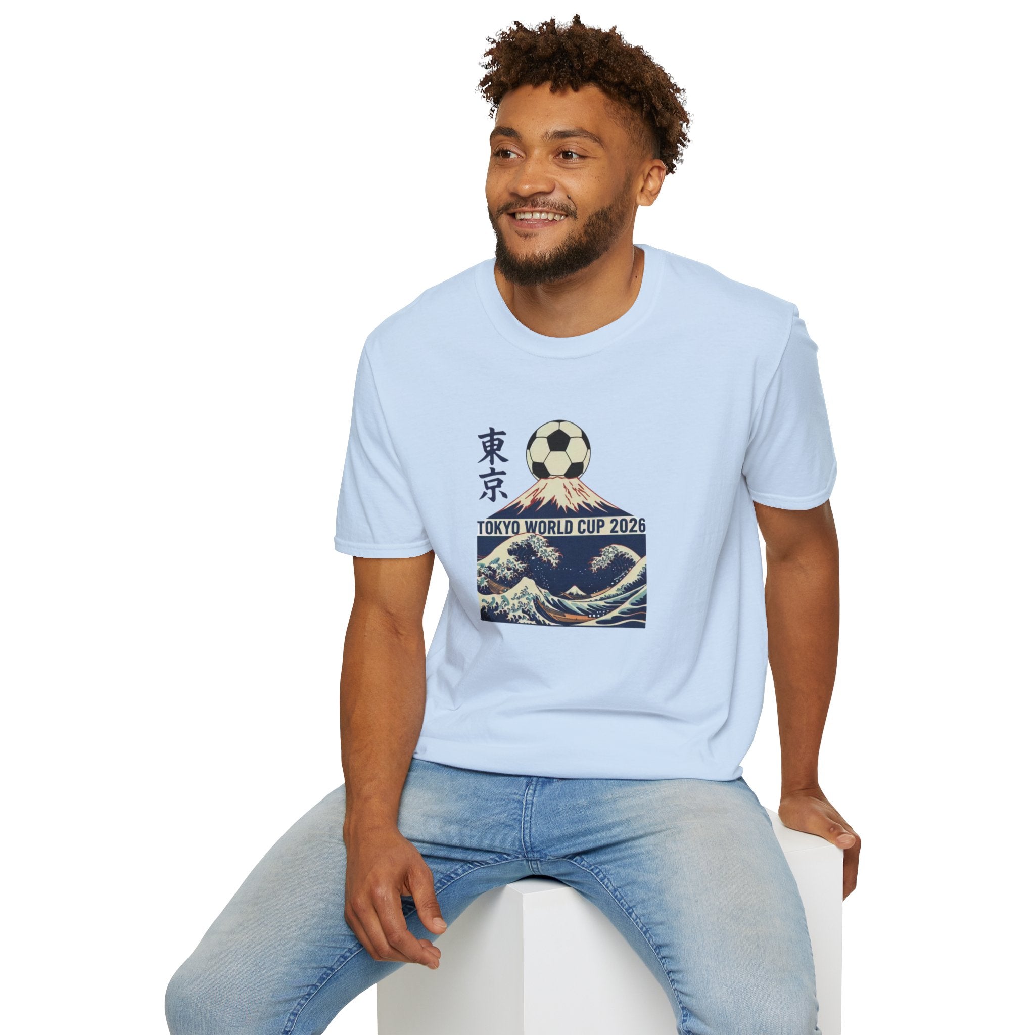 Tokyo World Cup 2026 Soccer T‑Shirt — Great Wave Football Design