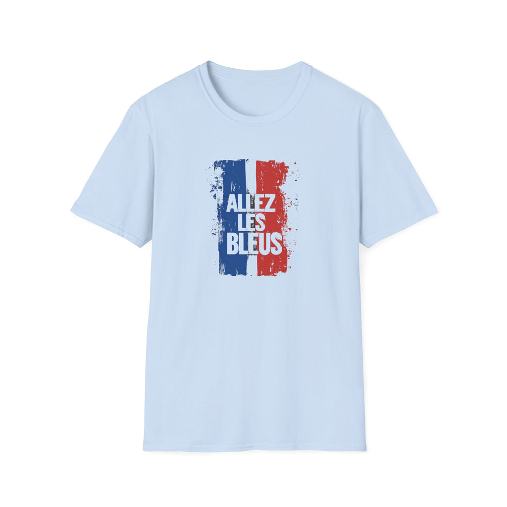 Allez Les Bleus T-Shirt | French Flag Grunge Football Soccer Shirt