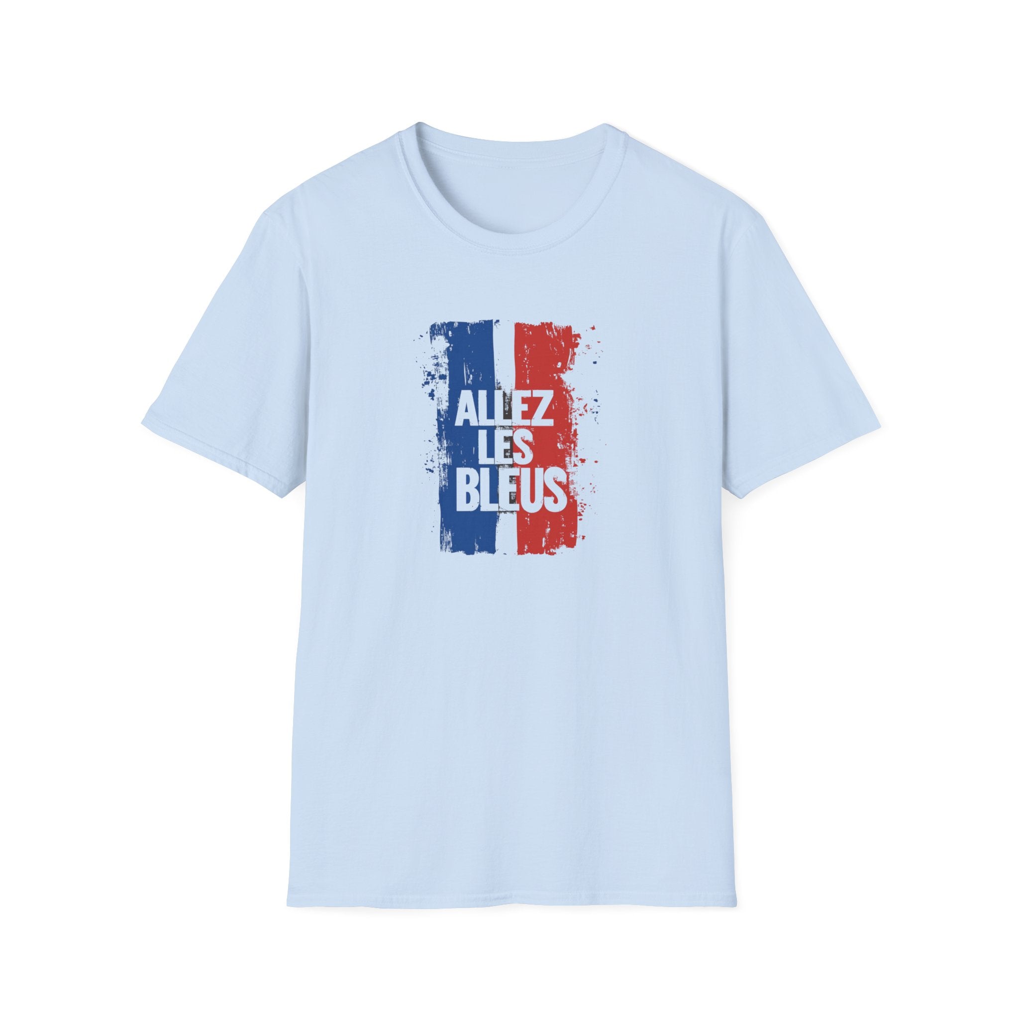 Allez Les Bleus T-Shirt | French Flag Grunge Football Soccer Shirt