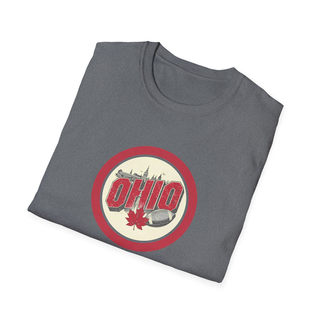Ohio Retro Badge T-Shirt | Maple Leaf Logo