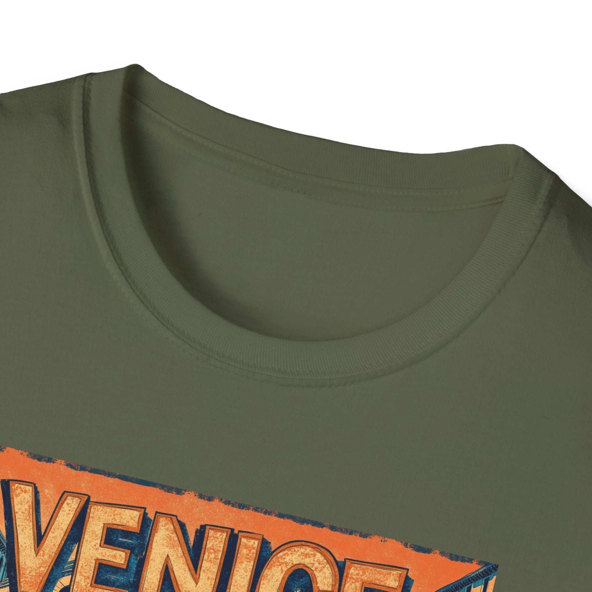 Venice Vintage Canal Poster T-Shirt | Gondola Bridge Italy Travel Tee