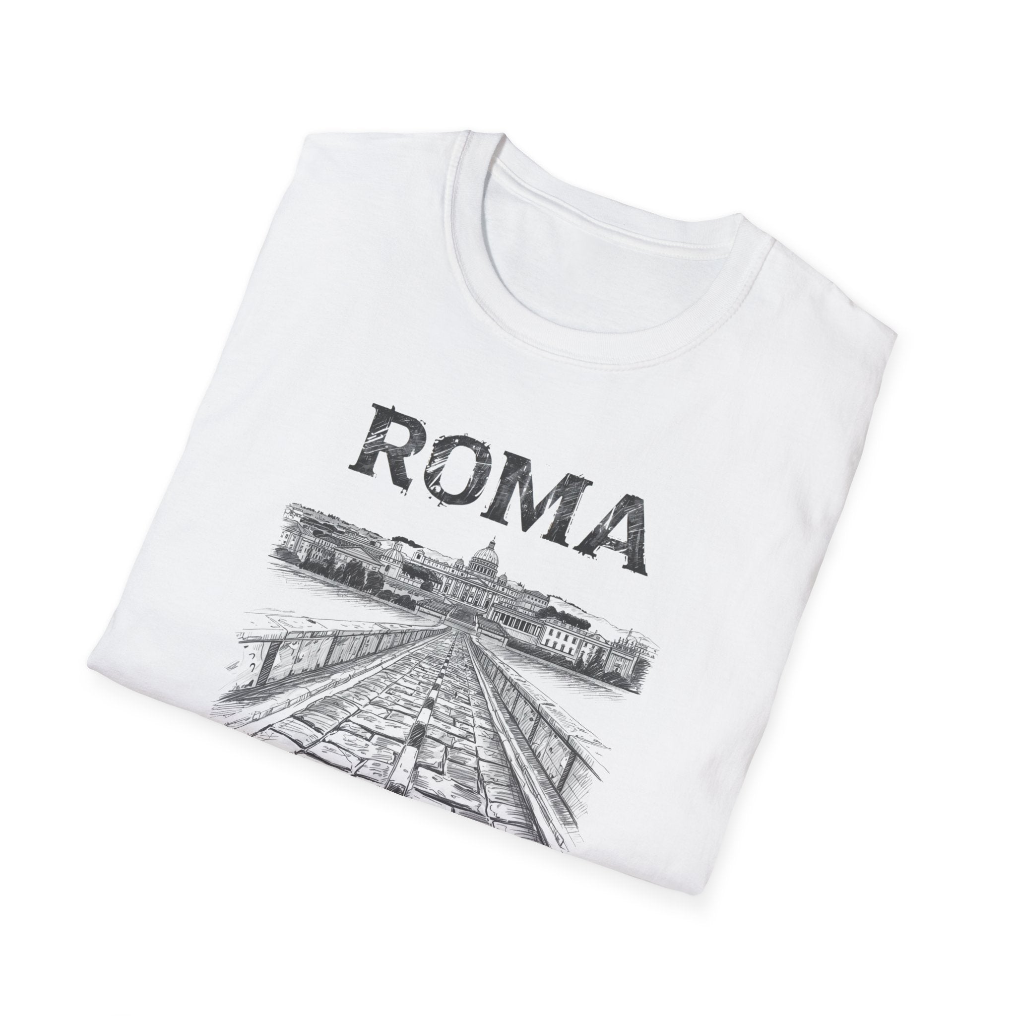 Roma vintage cityscape T-Shirt | All Roads Lead to Rome