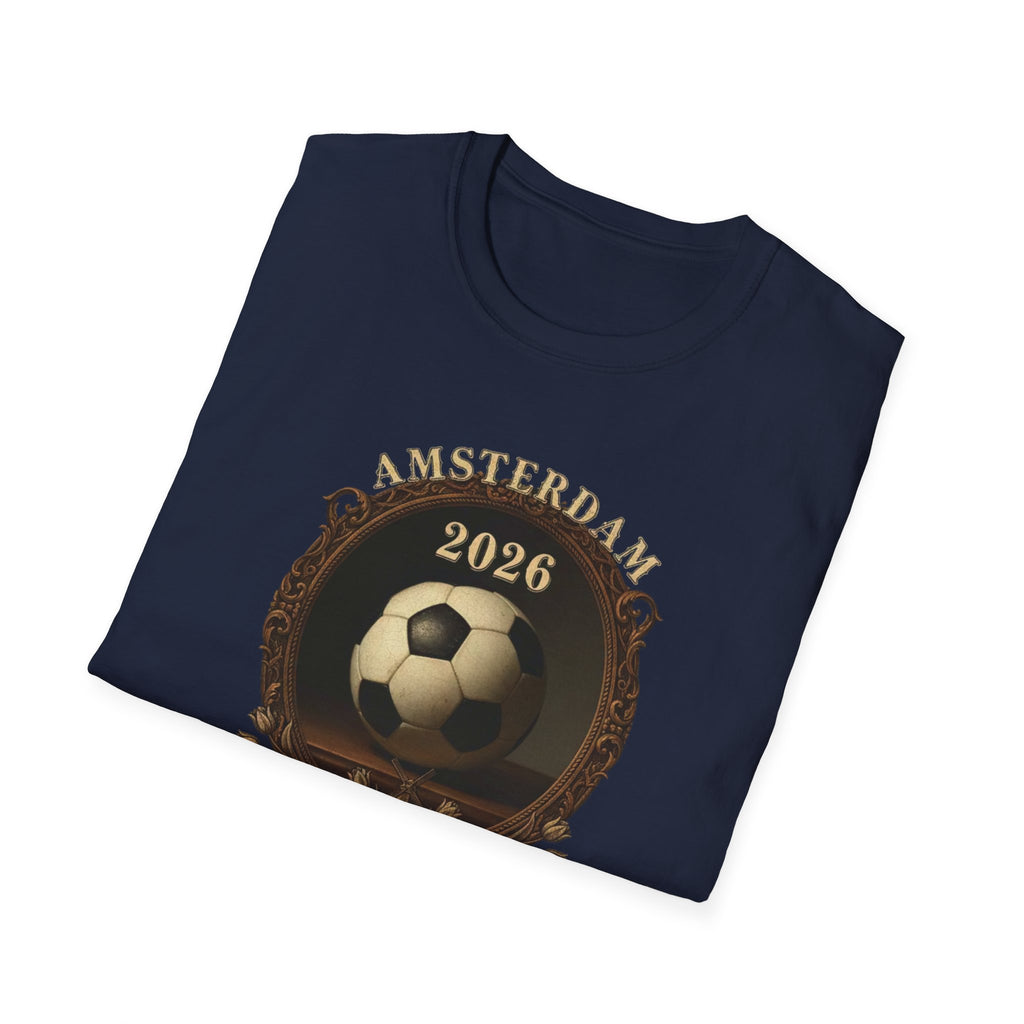 Amsterdam Netherlands 2026 Soccer T-Shirt — Vintage Football Design