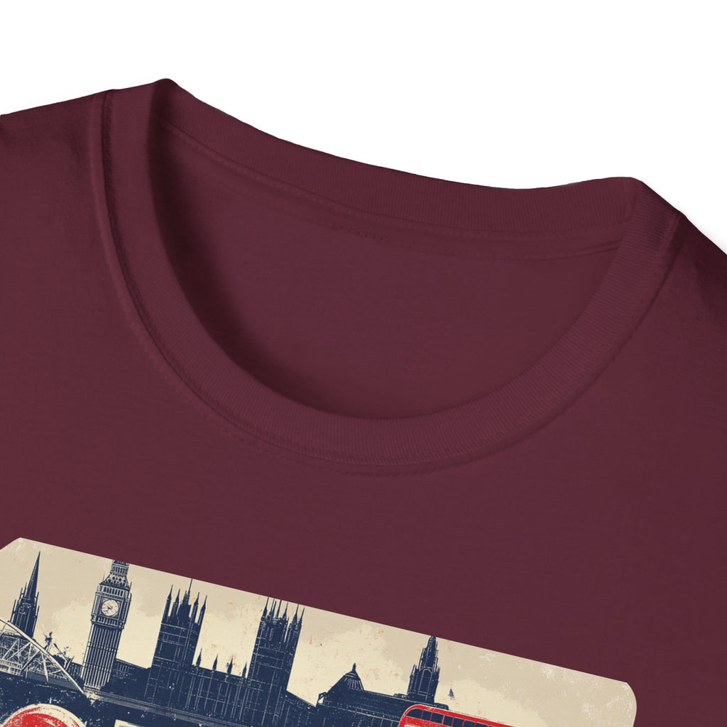 London Vintage Sign T-Shirt | Skyline, Union Jack Bus