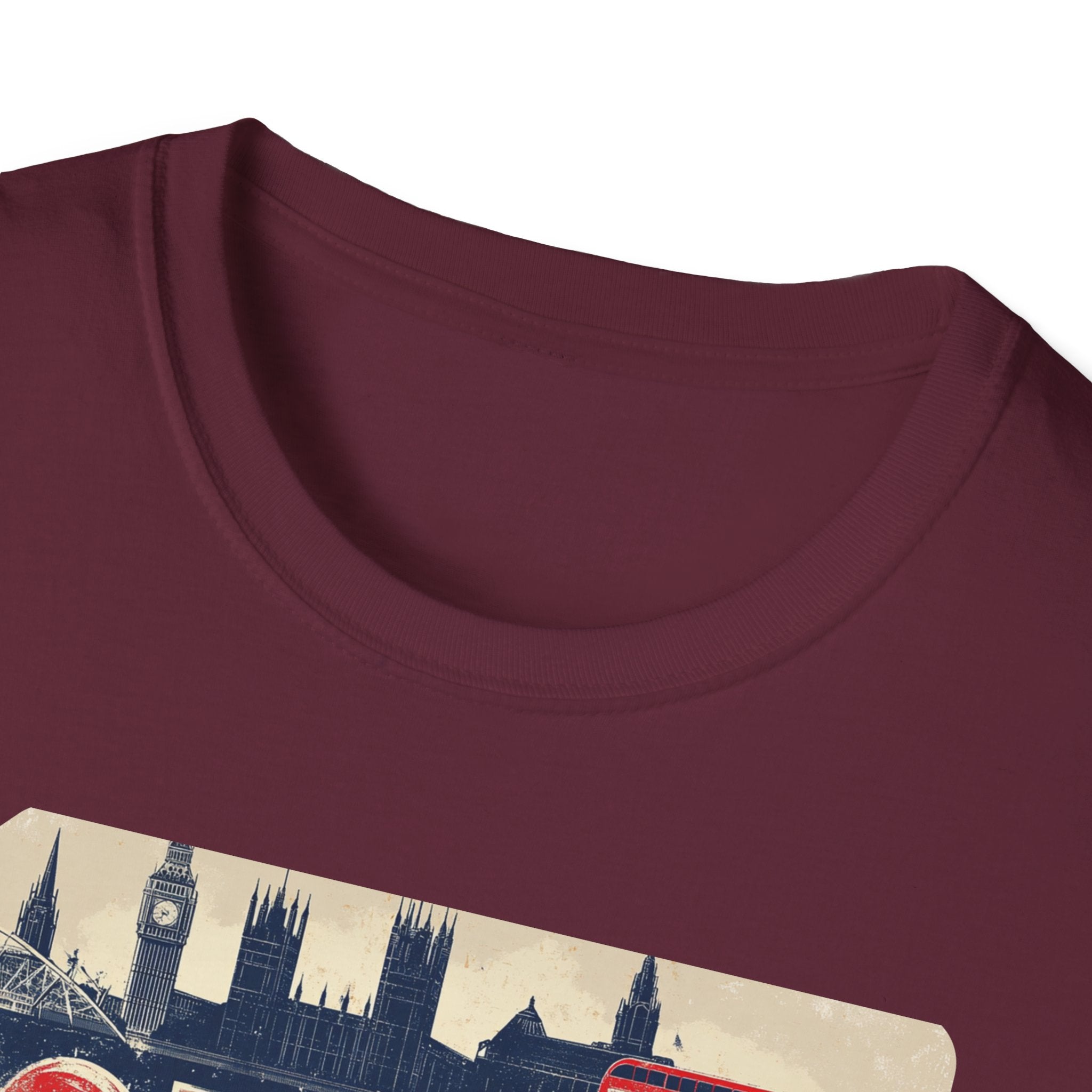 London Vintage Sign T-Shirt | Skyline, Union Jack Bus