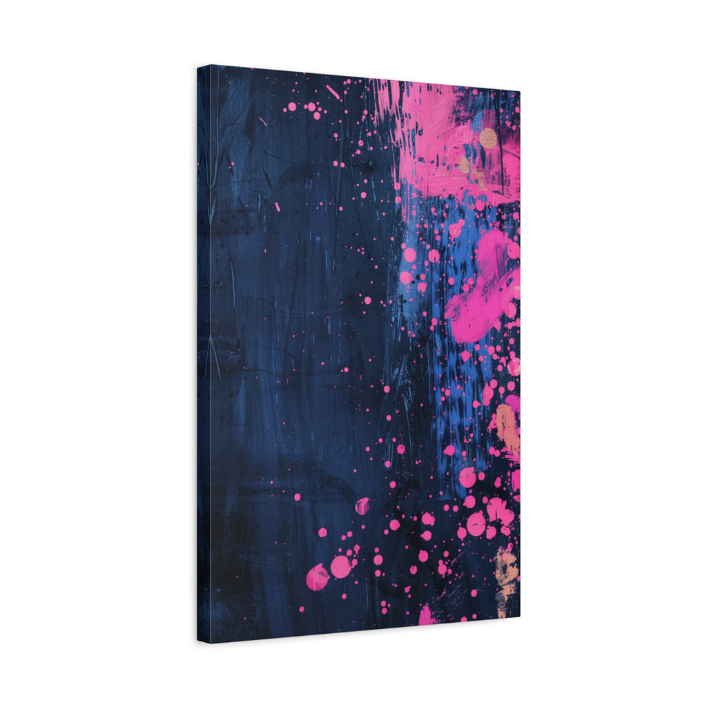 Abstract Neon Splash Canvas - Colour field painting inspired by Tokyo and Japanese artistic heritage