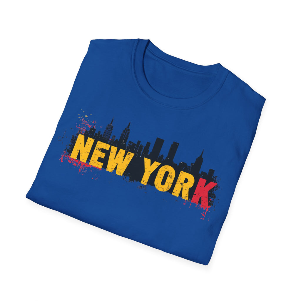 New York skyline graffiti T-Shirt | NYC skyline urban street art