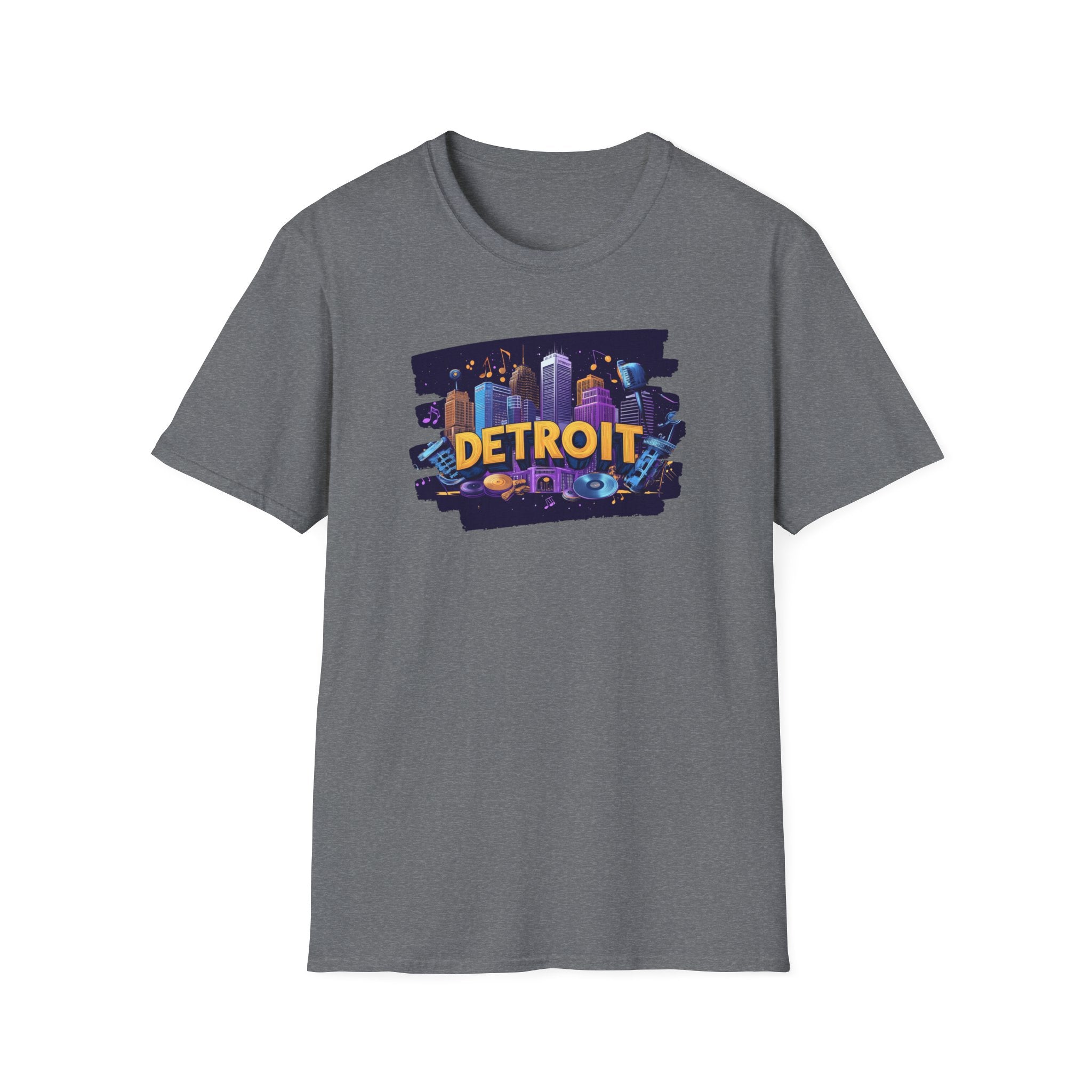 Detroit Skyline Graphic T-Shirt | City Nightscape Tee