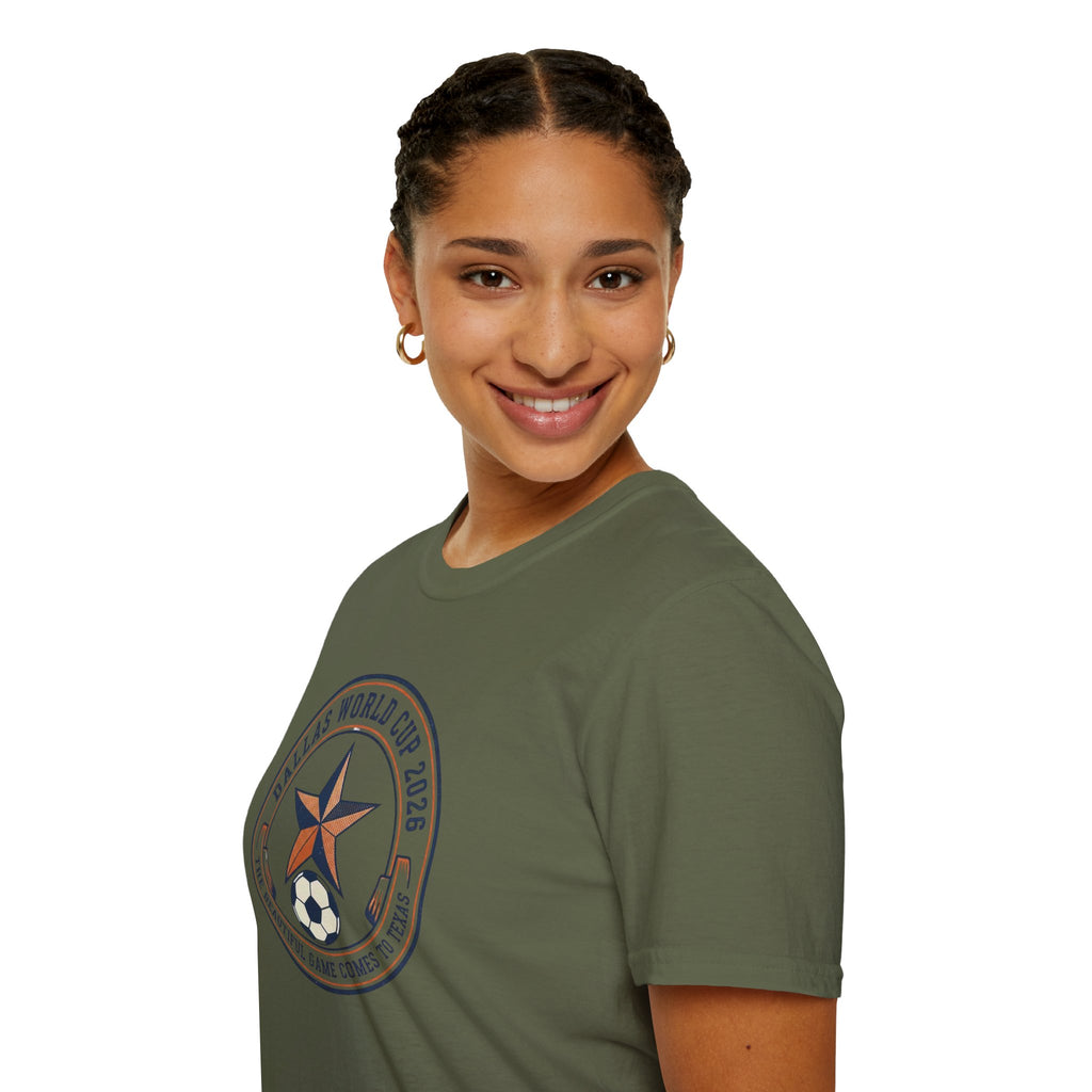 Dallas World Cup 2026 Soccer Badge T-Shirt