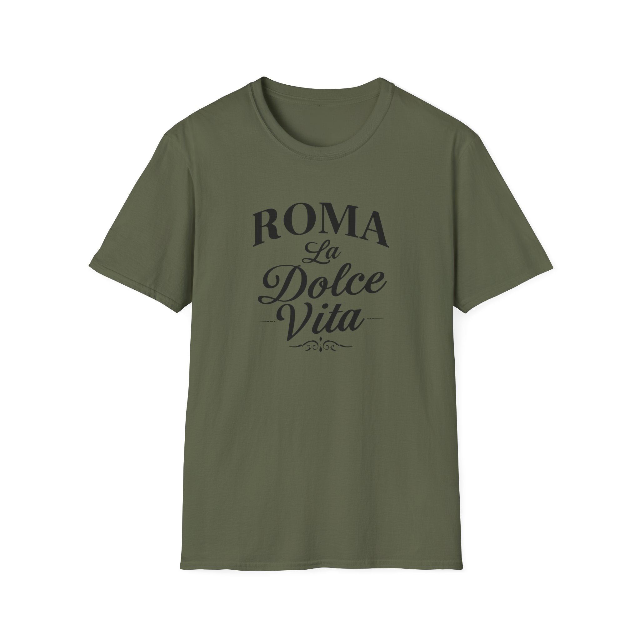 Roma La Dolce Vita T-Shirt | Italian Typography Travel Tee