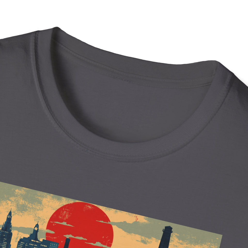 Manchester Skyline T-Shirt | Retro Cityscape Travel Tee