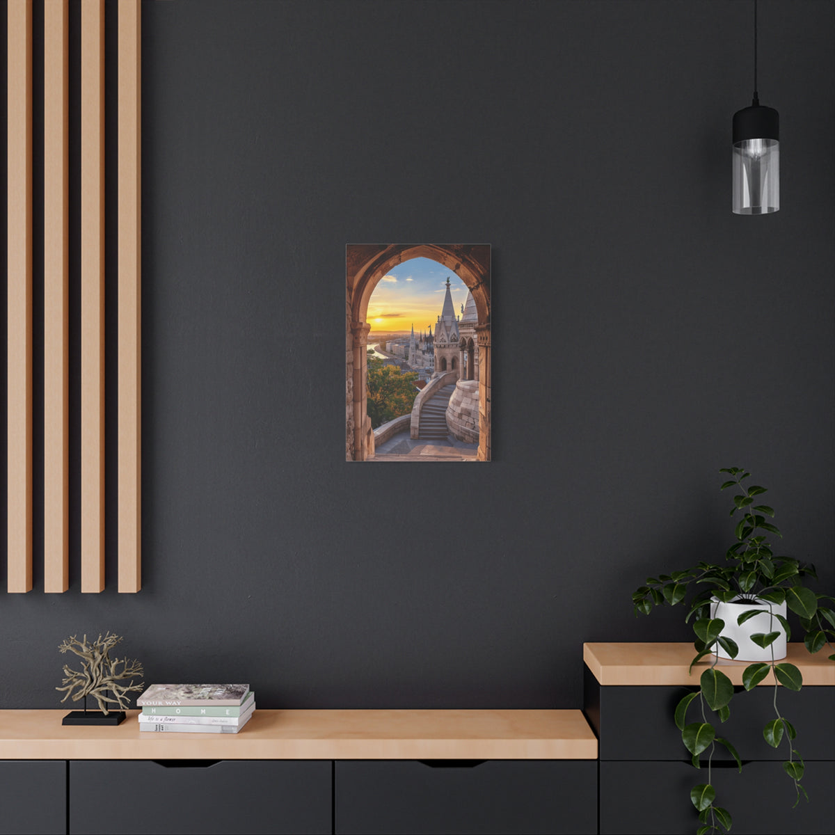 Budapest Fisherman's Bastion Sunset Canvas