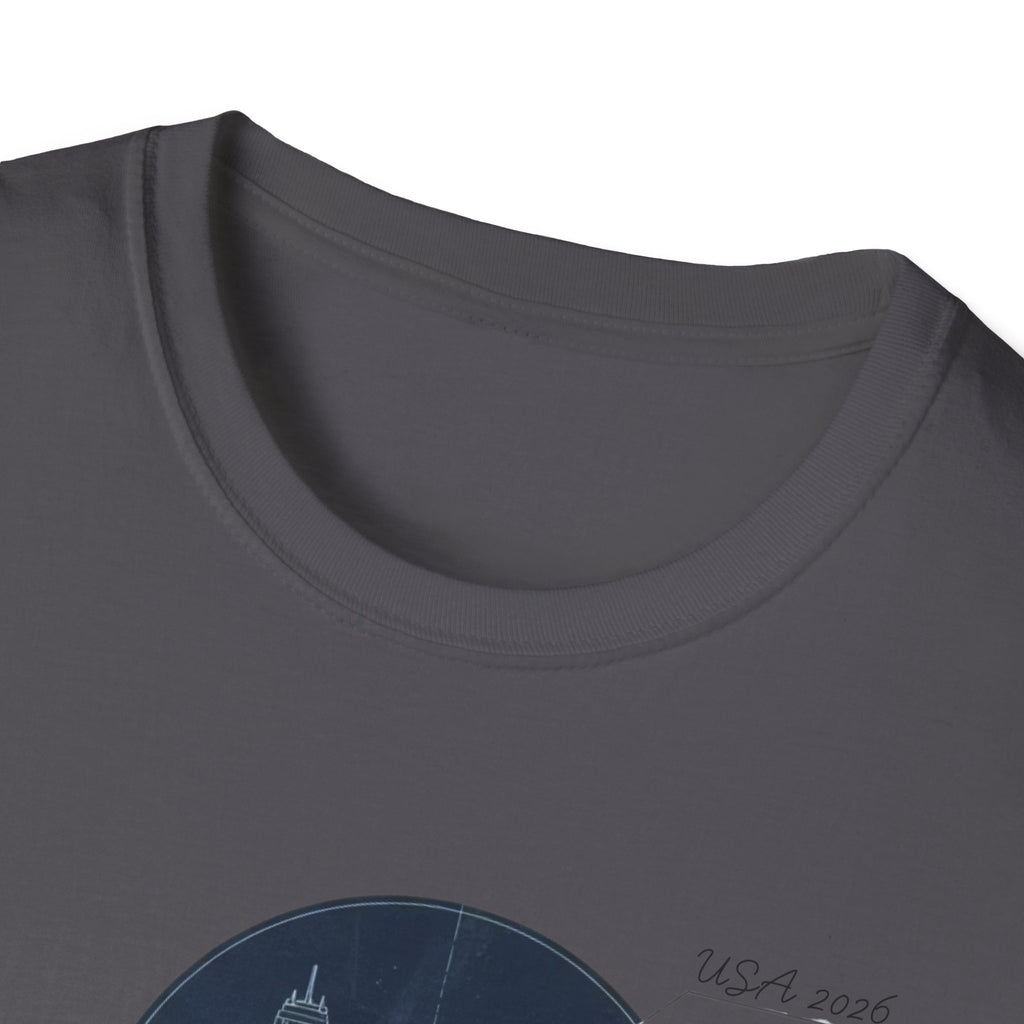 Soccer Globe T-Shirt — Vintage Stadium Soccer Ball Graphic Tee