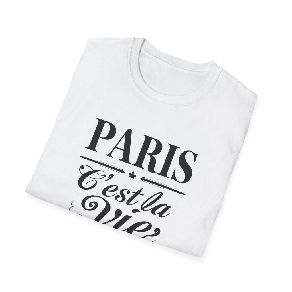 Paris C'est la Vie T-Shirt | French Script Tee, Paris Typography Shirt