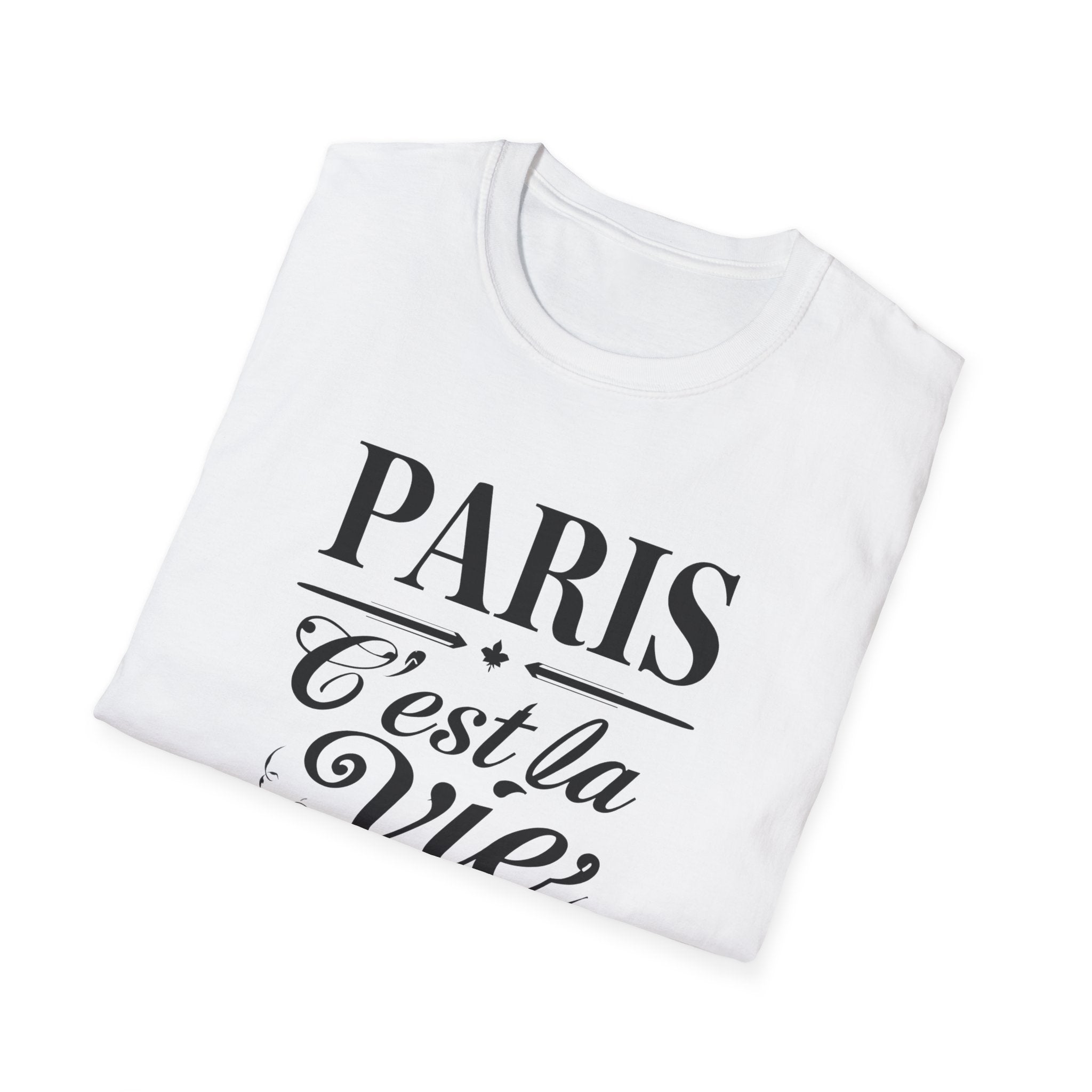 Paris C'est la Vie T-Shirt | French Script Tee, Paris Typography Shirt
