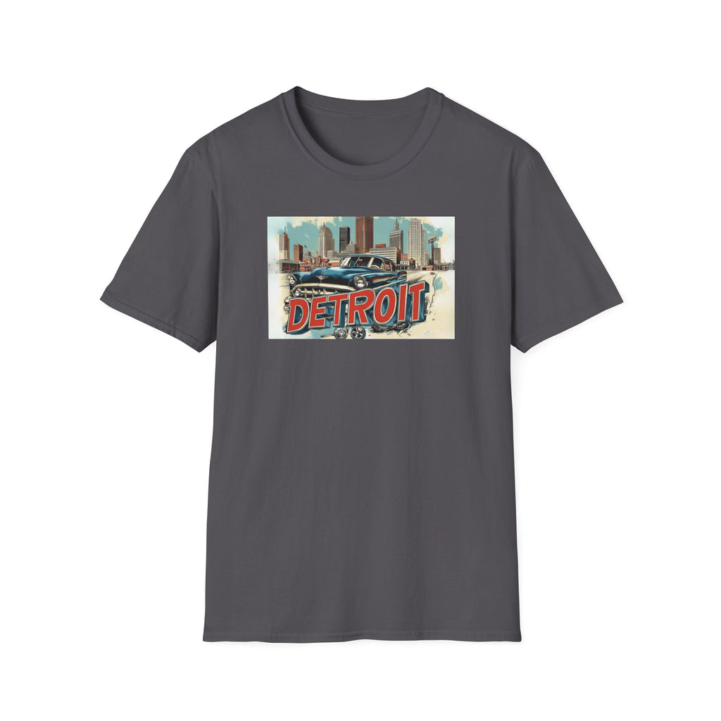Detroit Classic Car Tee | Detroit skyline vintage graphic T-Shirt