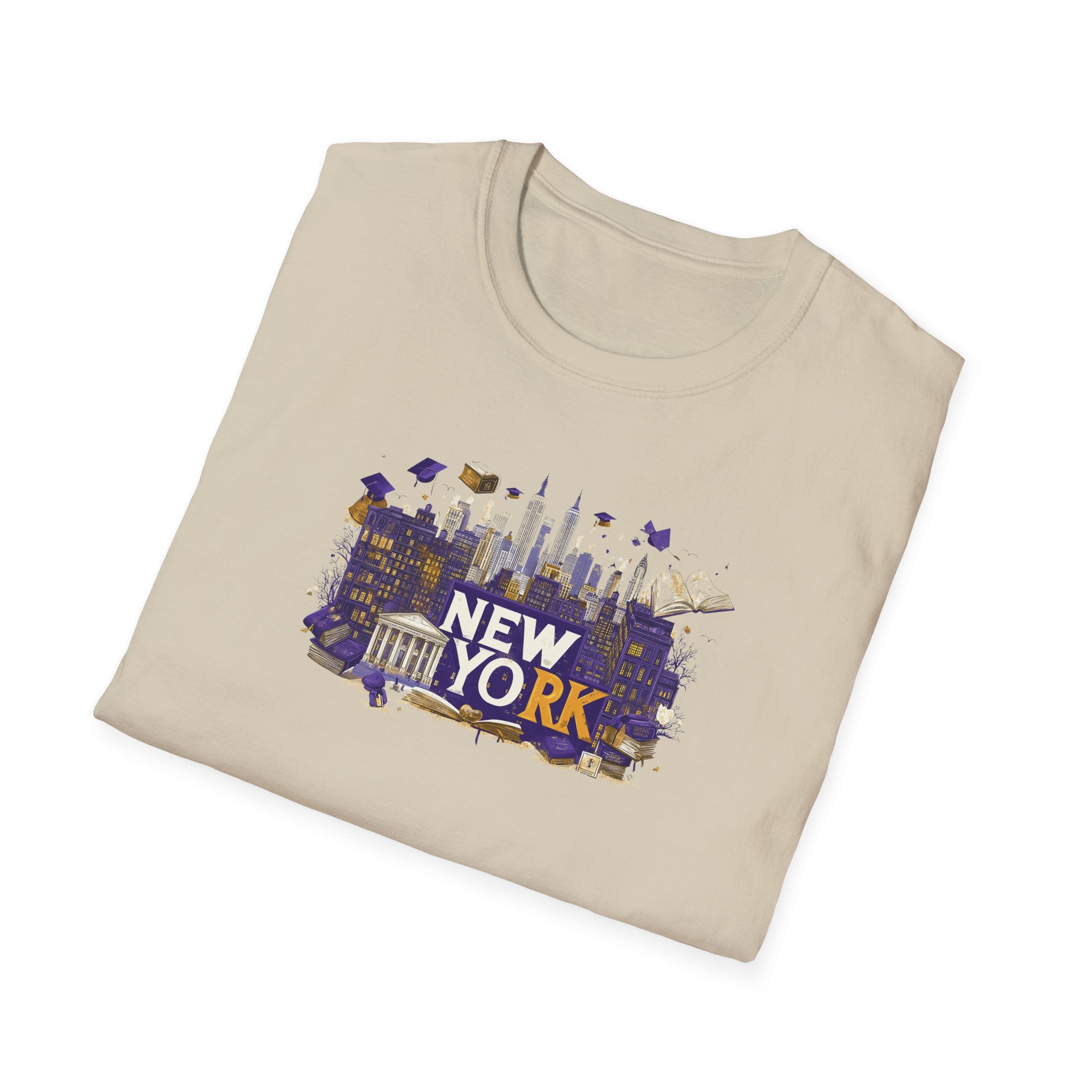 New York Skyline Graphic T-Shirt | Cityscape, Statue of Liberty, Urban Landmarks