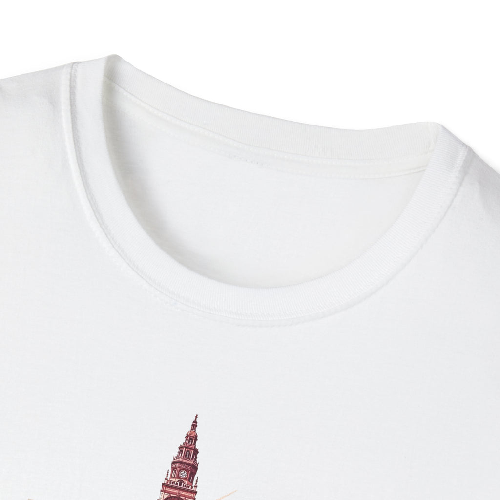Munchen skyline brushstroke T-Shirt | Munich cityscape souvenir