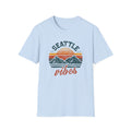 Seattle Vibes T-Shirt — Retro Mountain Sunset Graphic Tee