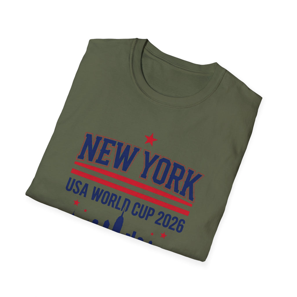New York USA World Cup 2026 T-Shirt — Skyline Soccer Fan Tee