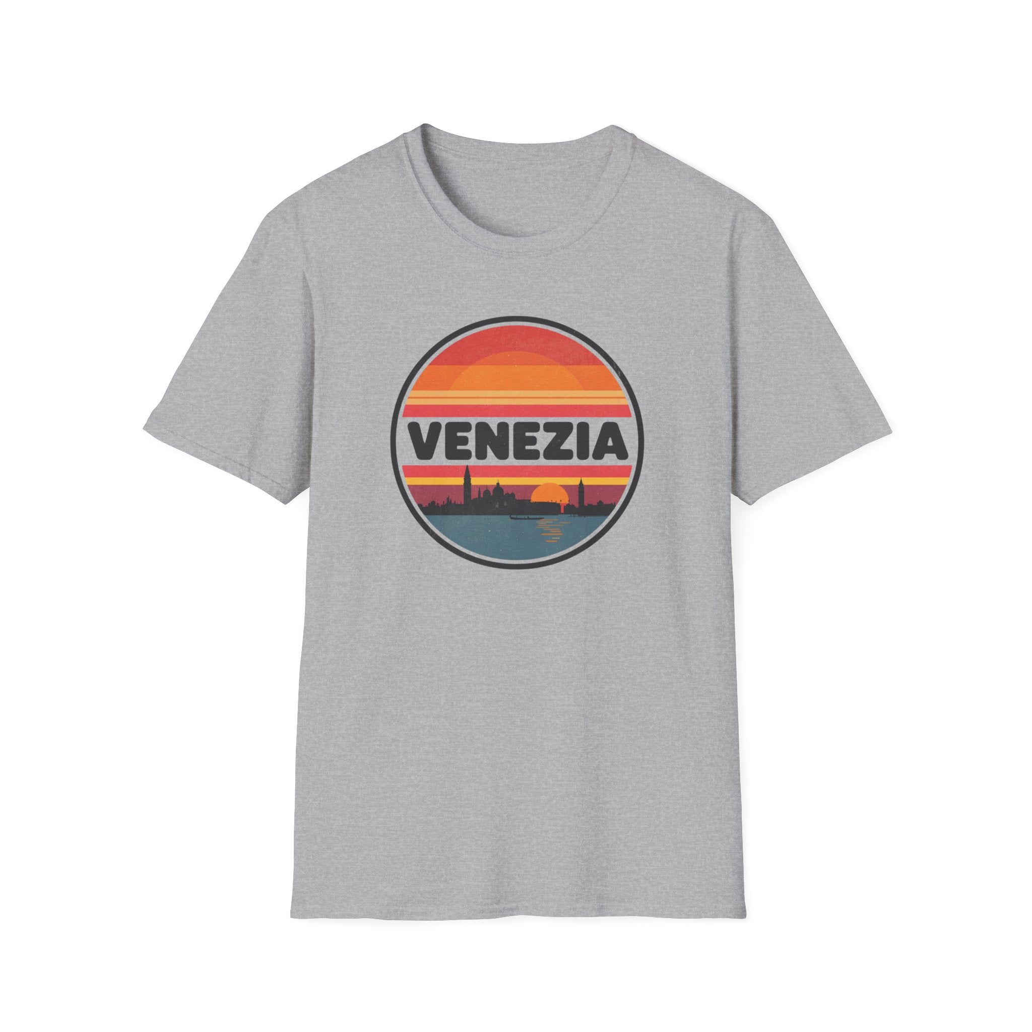 Venezia Sunset T-Shirt — Retro Venice Skyline Tee