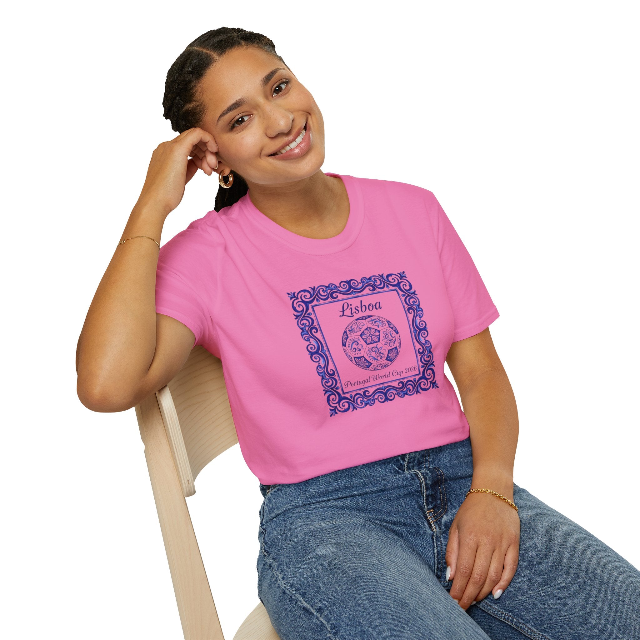 Lisboa Azulejo T-Shirt — Portuguese Tile Vintage Travel Tee