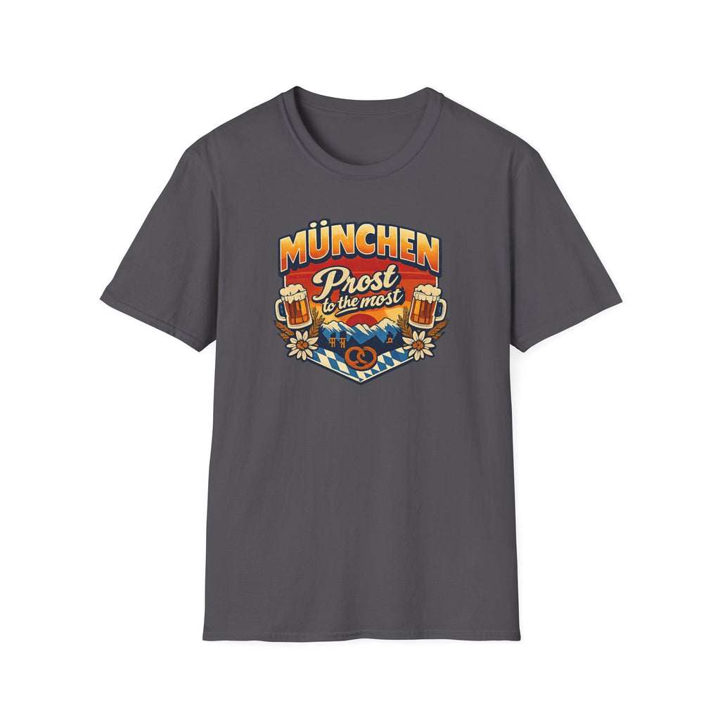 München Prost T-Shirt – Oktoberfest Beer & Pretzel Graphic Tee