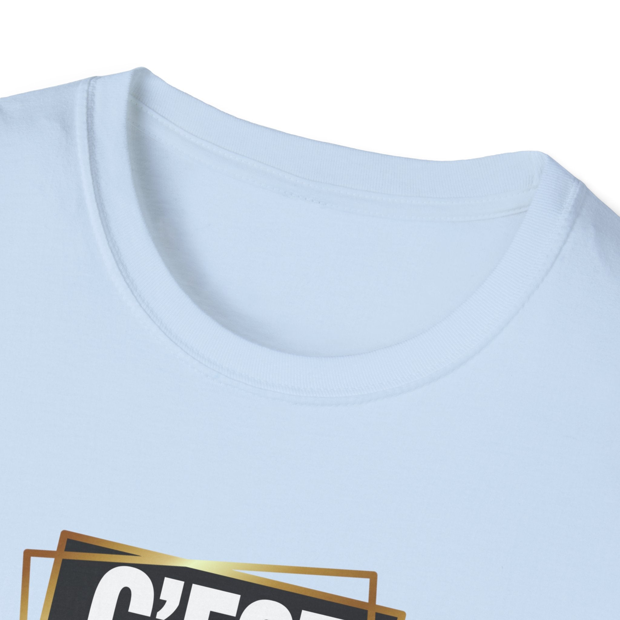C'EST BON T-Shirt | French Phrase Graphic Tee, Bold Typographic Design