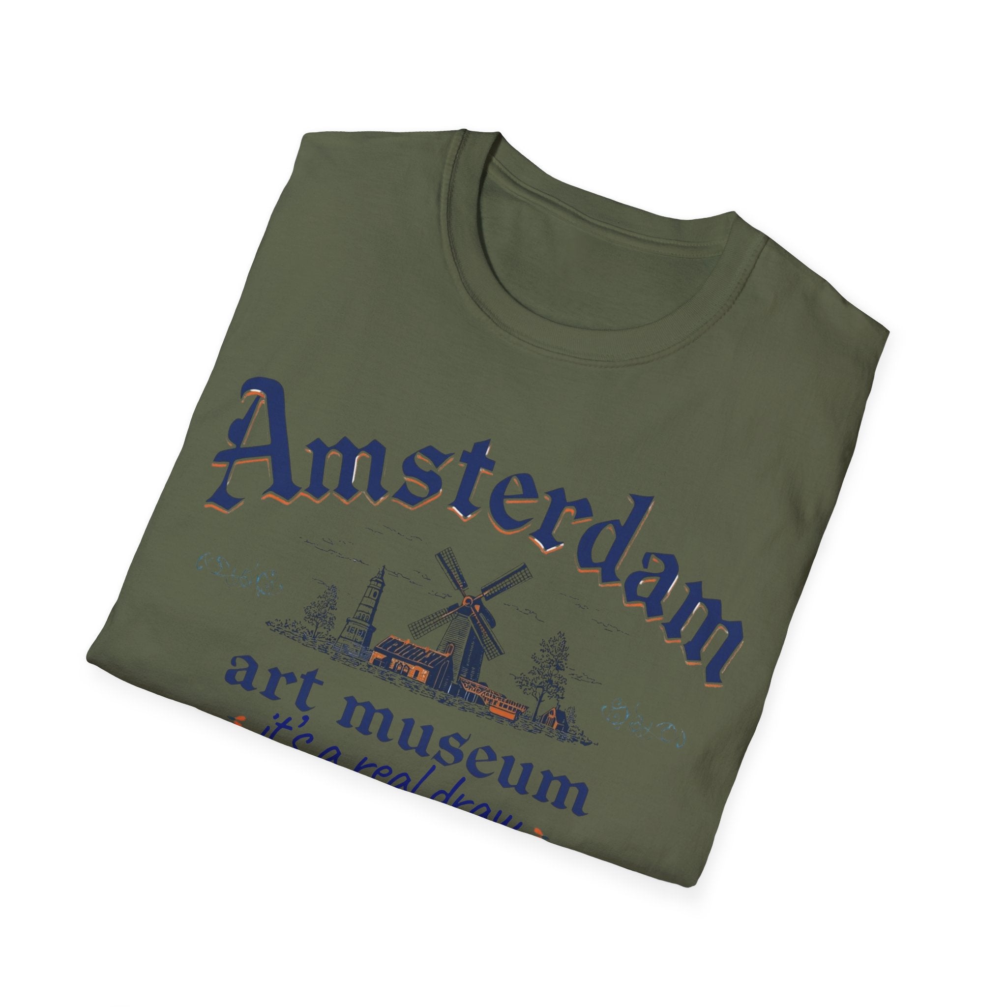 Amsterdam Art Museum T-Shirt – "It's a Real Draw" Travel Souvenir Tee