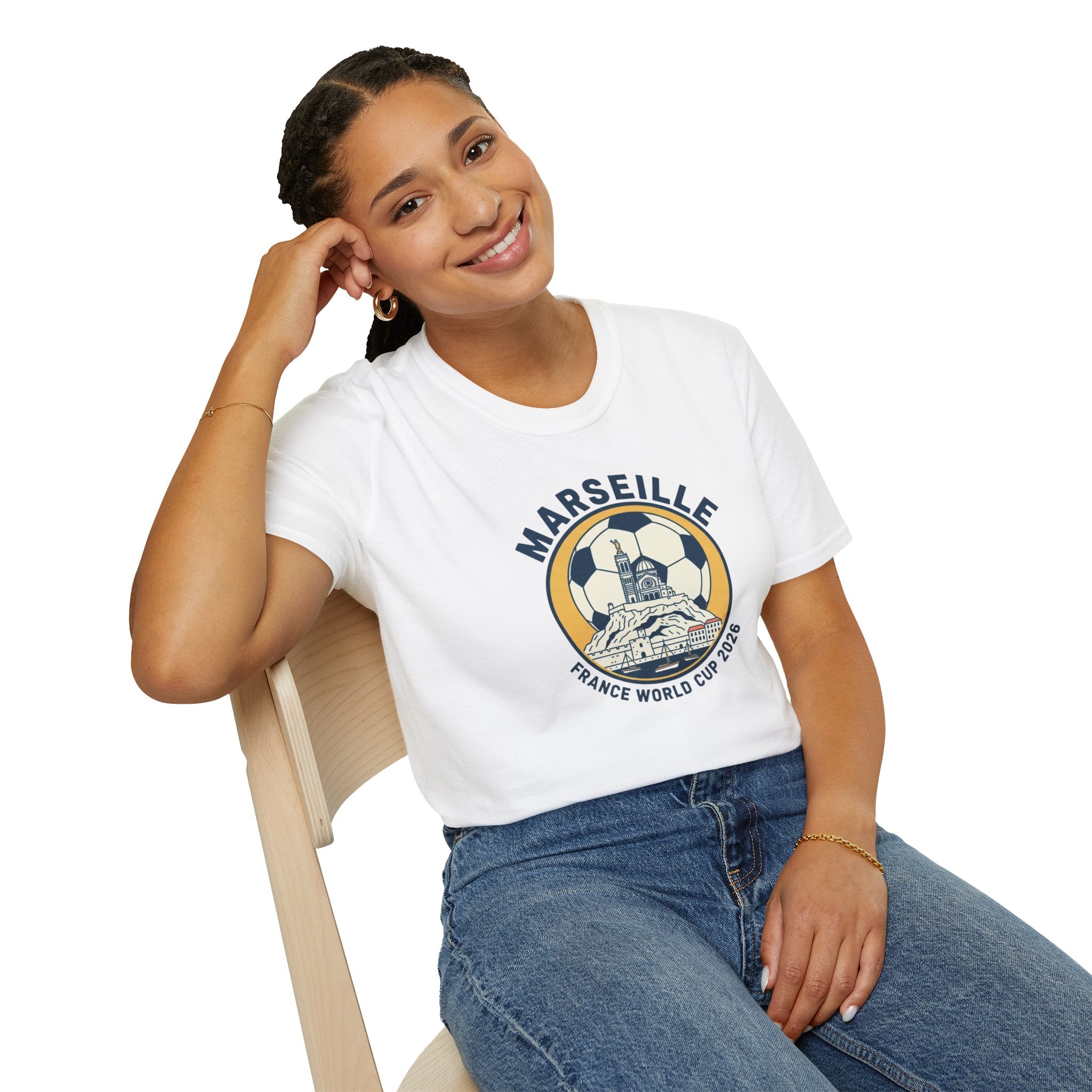 Marseille Soccer T‑Shirt – France World Cup 2026 Stadium Graphic
