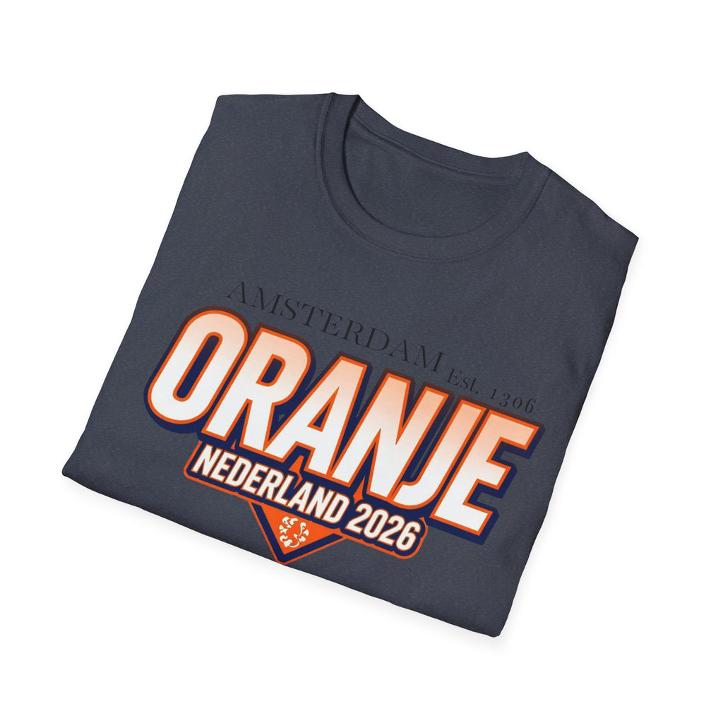 Oranje Nederland 2026 T-Shirt – Amsterdam Football Fan Tee