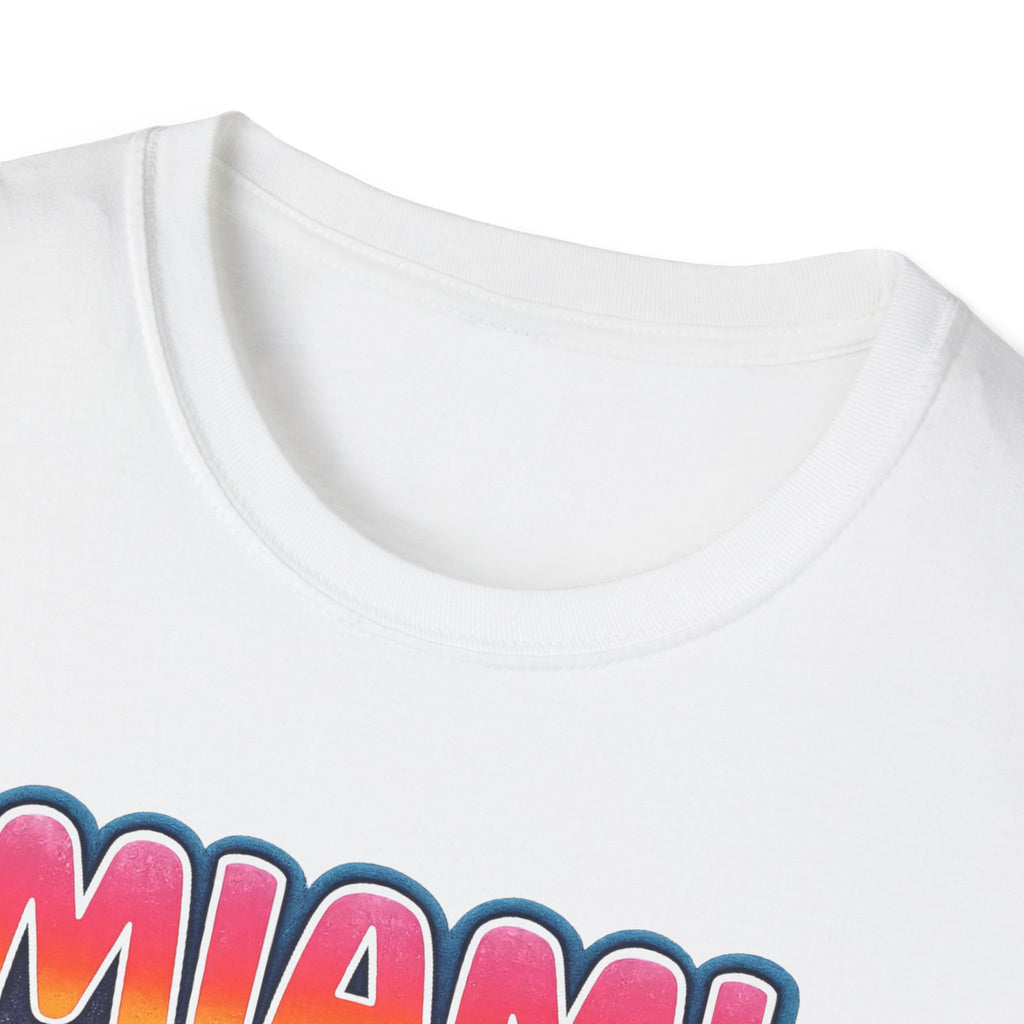 Miami Caliente Sunset T-Shirt — Vintage Palm Beach Vacation Tee