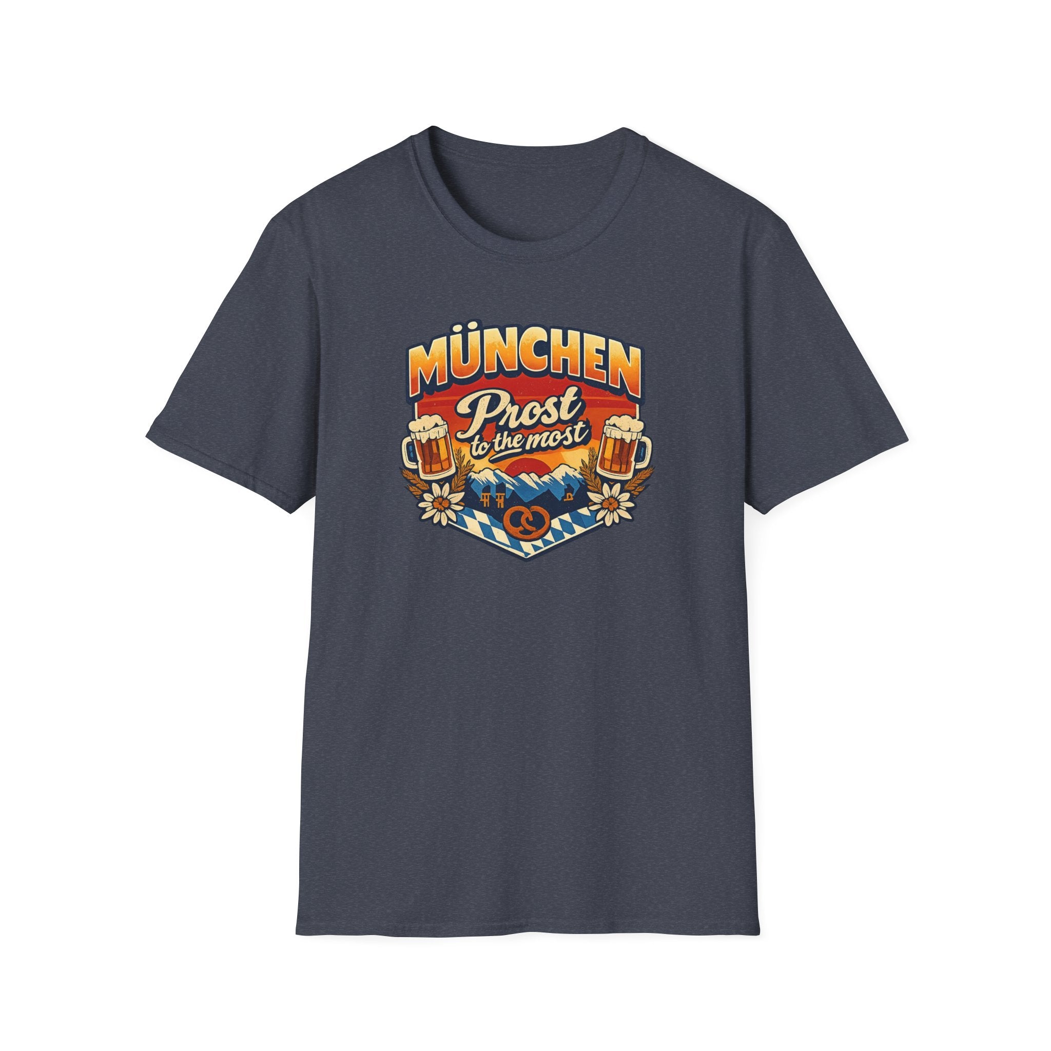 München Prost T-Shirt – Oktoberfest Beer & Pretzel Graphic Tee