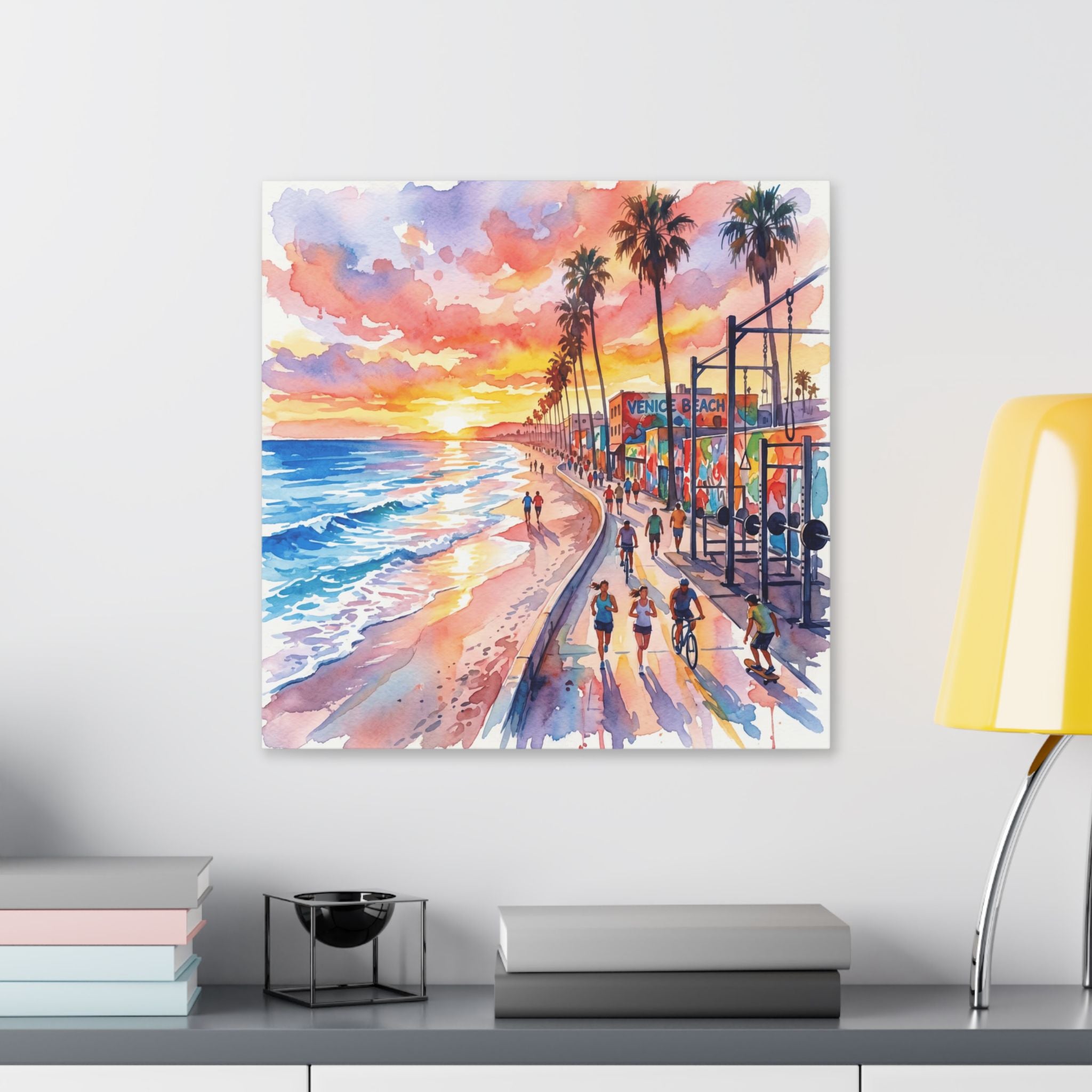 Venice Beach Sunset Canvas